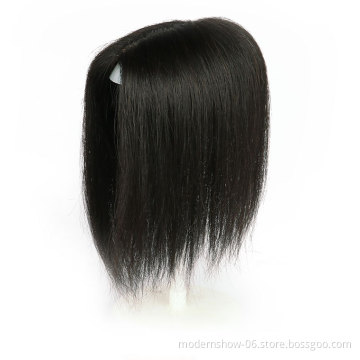 Natural Wave Silk Base Hair Topper,  Remy Human Hair Pieces for Women's Toupee Thin Hair or Scar 10x12cm Hand Tied Size